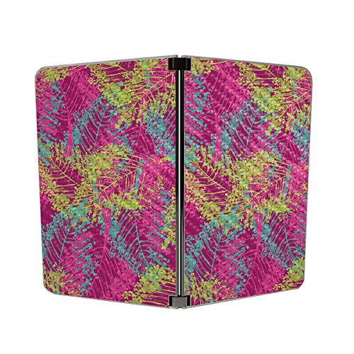 Image of MightySkins Carbon Fiber Skin for Microsoft Surface Duo - Magenta Summer | Protective, Durable Textured Carbon Fiber Finish | Easy to Apply | Made in The USA