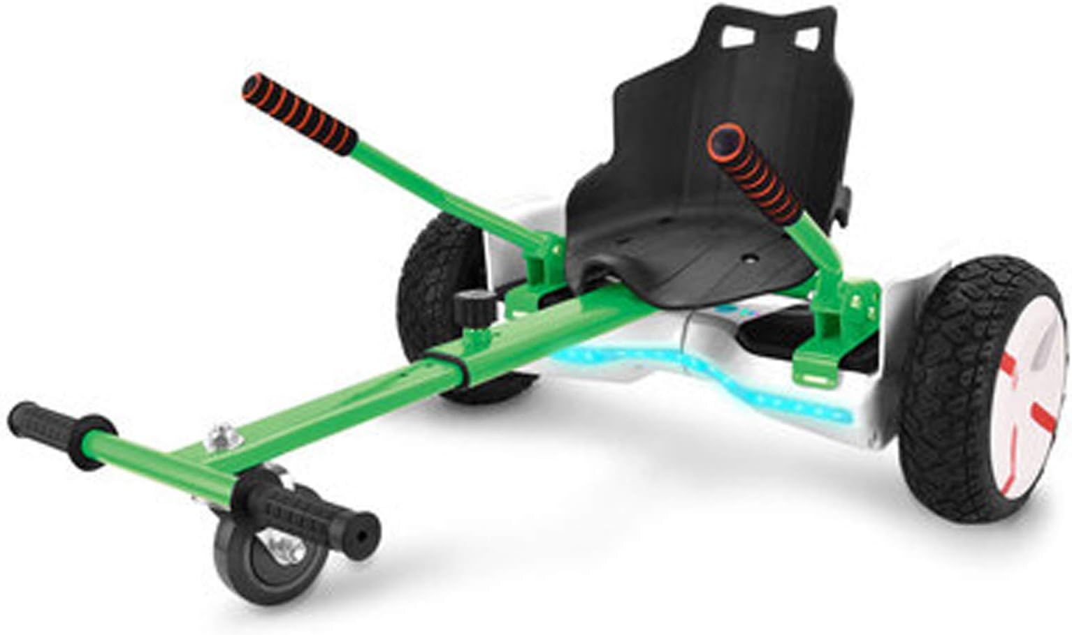 Hoverboard, Suspension Board Seat Accessories, with Seat Self Balancing Drift Suspension Kart Seat Adjustable Frame Length,Green