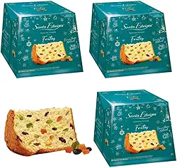 Kit 3 Panetones Premium com Frutas 400g Santa Edwiges