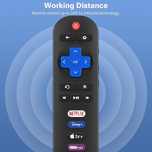 Miniatura 6 de Gvirtue Paquete de 2 solo repuesto de control remoto para Roku-TV, para televisores inteligentes TCL RokuHisense RokuOnn RokuSharp RokuInsignia