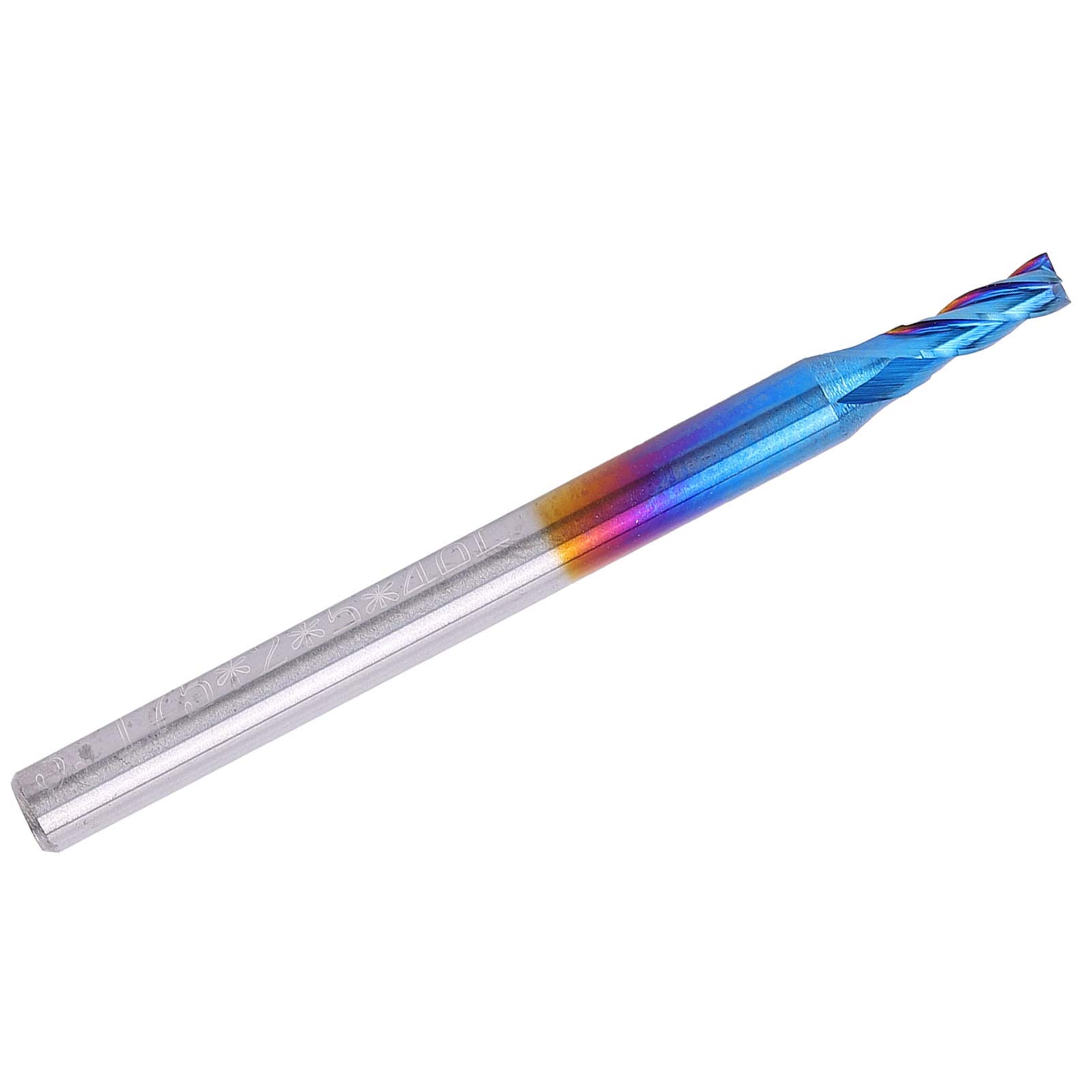 Frez Mavaol ze stali wolframowej, 4-ostrzowy frez palcowy z powłoką Nano Blue, wysoka prędkość, zużycie, do maszyn CNC i zastosowań frezarskich (3.175 * 2 * 5)