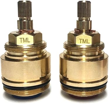 Tap Cartridges Valves Pair and Adaptor Bushes Set Compatible Rangemaster Aquaflux Aquatrend Aquatrend pullout Belfast Bridge TBL3 Cruciform Parma