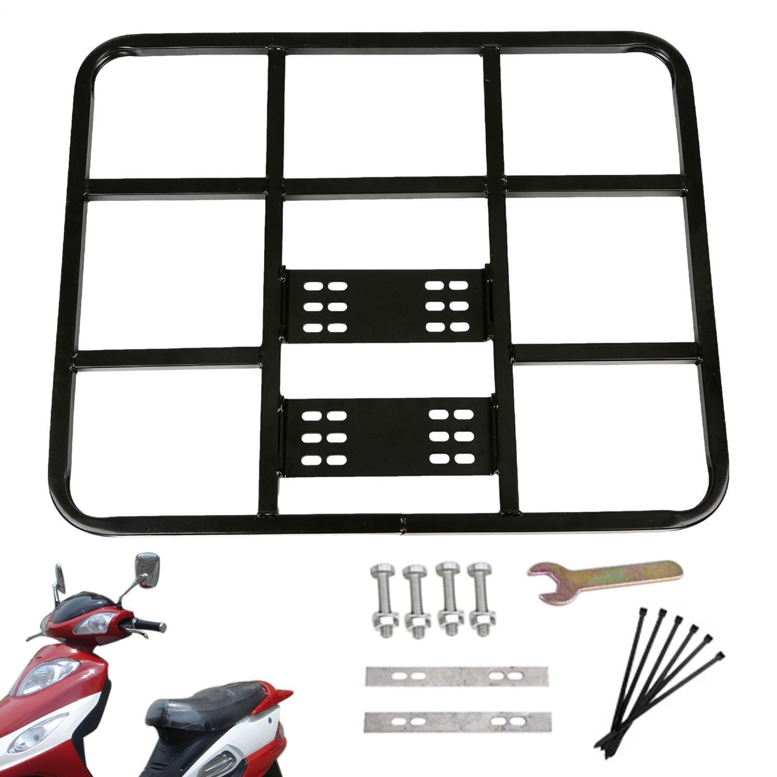 Portapacchi Posteriore Bici - Supporto Metallo Universale Per Scatola | Consegne, Carico Rinforzata | Mensola Robusta Per Bicicletta Elettrica Mountain Bike Scooter Ciclismo Viaggio