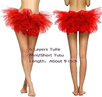 Vista 7 de CahcyElilk - Disfraz de tutú de 6 capas para mujer