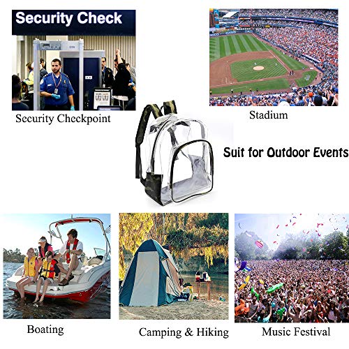 Jomparo Clear Backpacks For School, Kids See Through Backpack For Security, Work, Festival, College, Concert (16 Inch,Camo) #TOP4