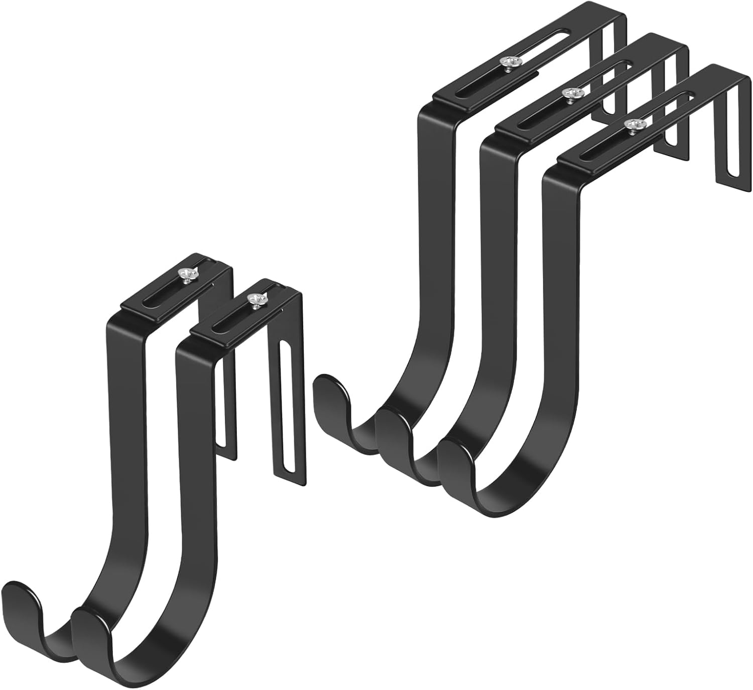 Adjustable Over The Door Hooks, Premium Metal Hooks for Hanging, Heavy Duty Door Coat Hangers and Towel Door Hangers, Cubicle Hook fits 1 3/8″ to 3 1/2″ Longer Panels for Wreath,Black,5 Pcs Adjustable Over The Door Hooks, Premium Metal Hooks for Hanging, Heavy Duty Door Coat Hangers and Towel Door Hangers, Cubicle Hook fits 1 3/8″ to 3 1/2″ Longer Panels for Wreath,Black,5 Pcs