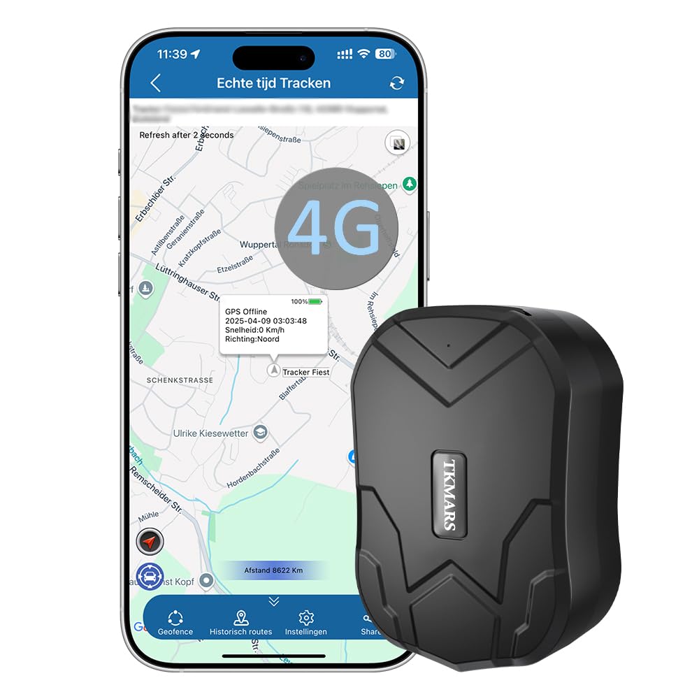 4G GPS Tracker Voiture Antivol APP sans Abonnement Traceur GPS 240 Jours Longue Autonomie Suivi en Temps Réel Localisateur Alarme SMS Localisateur Puissant Aimant Moto Camion CampingCar TK905C