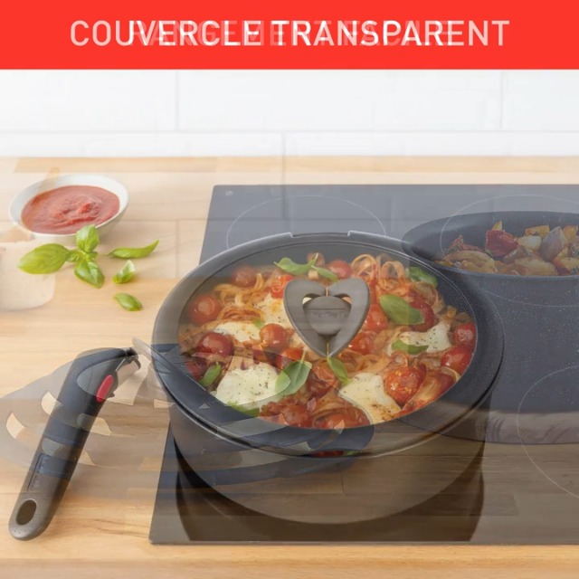 Tefal Ingenio Coperchio In Vetro 18 Cm | Compatibile Con Padelle Ingenio | Maniglia Pieghevole | Lavabile In Lavastoviglie - Foto 5