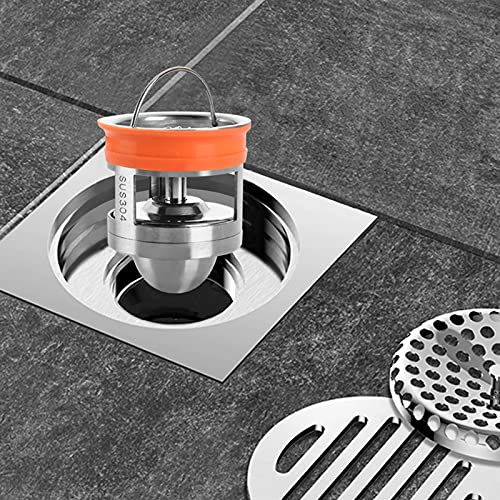 Filtro antiobstrucción de acero inoxidable para desagüe de ducha y baño 4