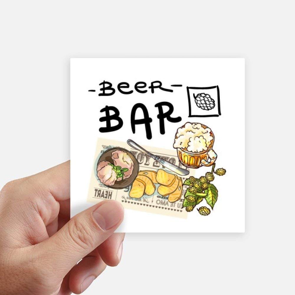 Autocollant bière et steak DIYthinker pour personnaliser votre moto et valise de voyage de 10cm