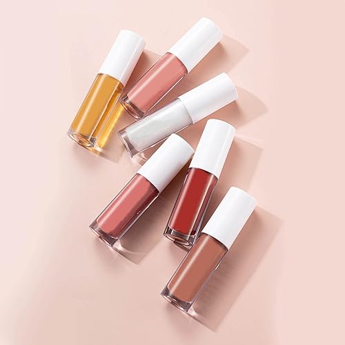 Miniatura 6 de KWOLYKIM Aceite hidratante para labios, aceite hidratante para labios, brillo de agua, brillo de labios, brillo de labios, aceite de labios para