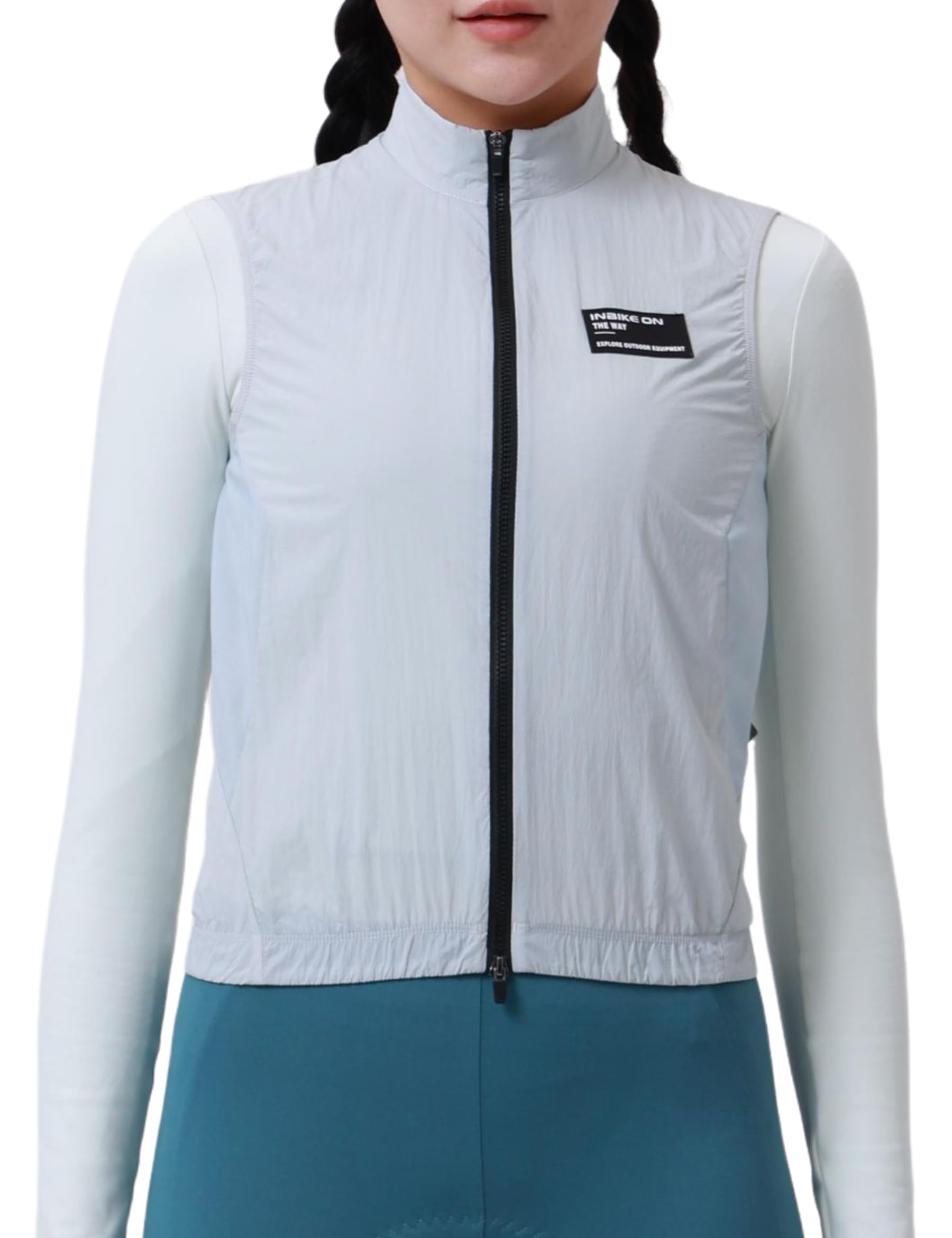 INBIKE Womens Cycling Vest Lightweight Windproof Sleeveless Cycling Jacket for Women Bike Vest For Cycling Hiking Running
