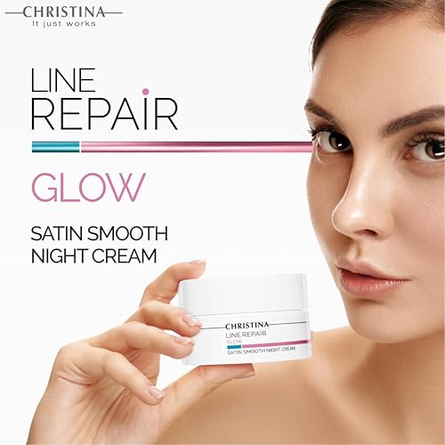Miniatura 9 de -CHRISTINA- Line Repair - Crema de noche suave satinada | Crema facial de noche con fórmula minimizadora de poros | Rejuvenece, nutre e hidrata tu
