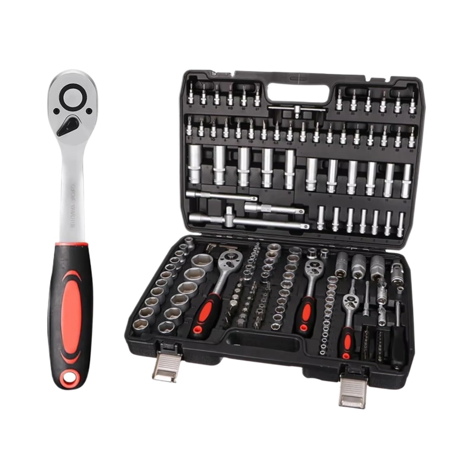 Cassetta Attrezzi Completa Kit Di Attrezzi Per Chiavi A Cricchetto Set Di Bussole Da 172 Pezzi Con Cricchetti In Un Versatile Set Da 172 Pezzi Adatto Per Officina E Garage