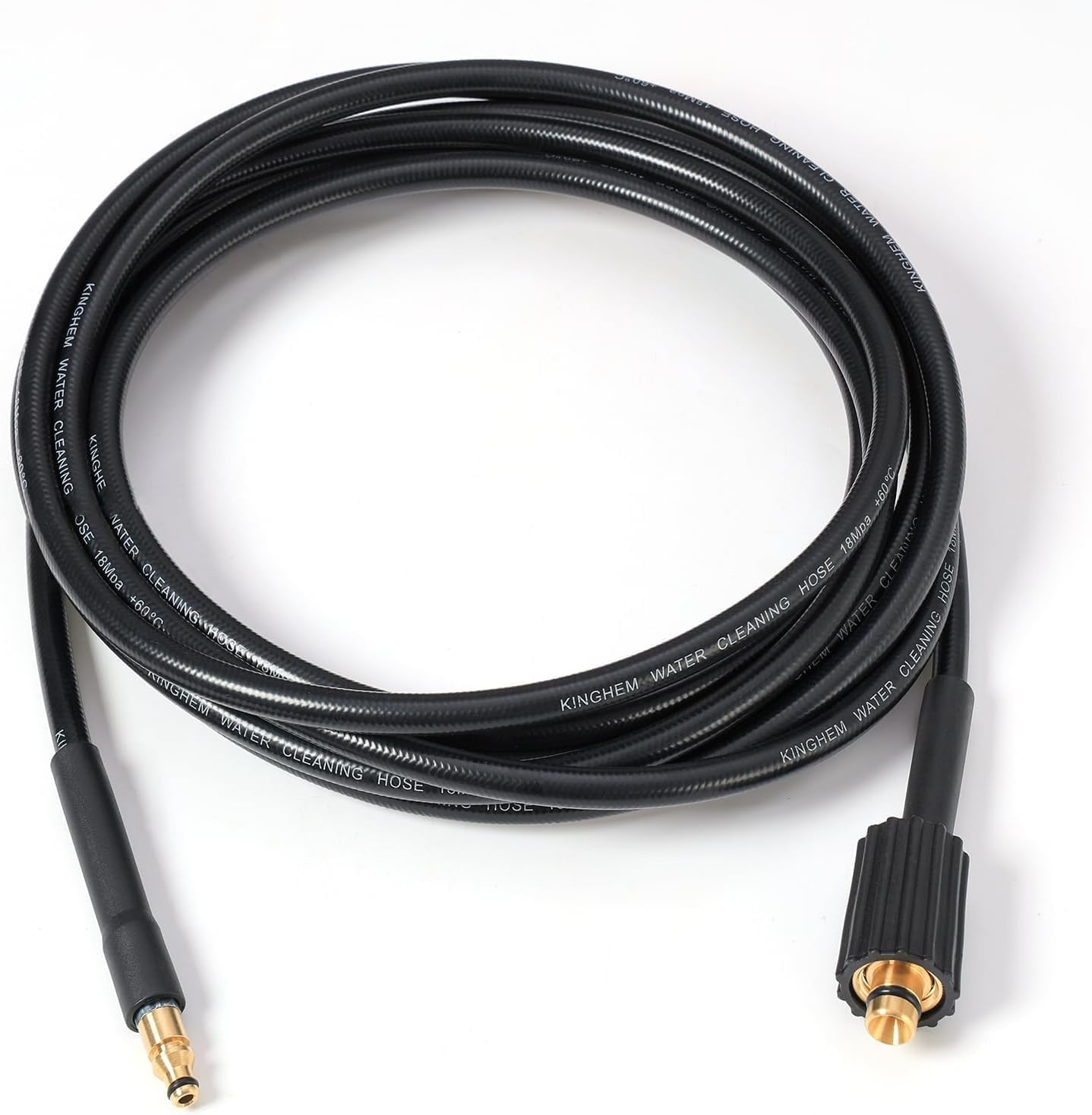 Nwtdhh Men's Black 5/10M Pressure Washer Hose Replacet For Nilfisk Compatible With C100 C100.5 C100.7 C105, C105.7,C110,C110.3,C110.3-5, C110.4, C110.7, C120, C120.3-6, C125, C125.3-8 (10M)