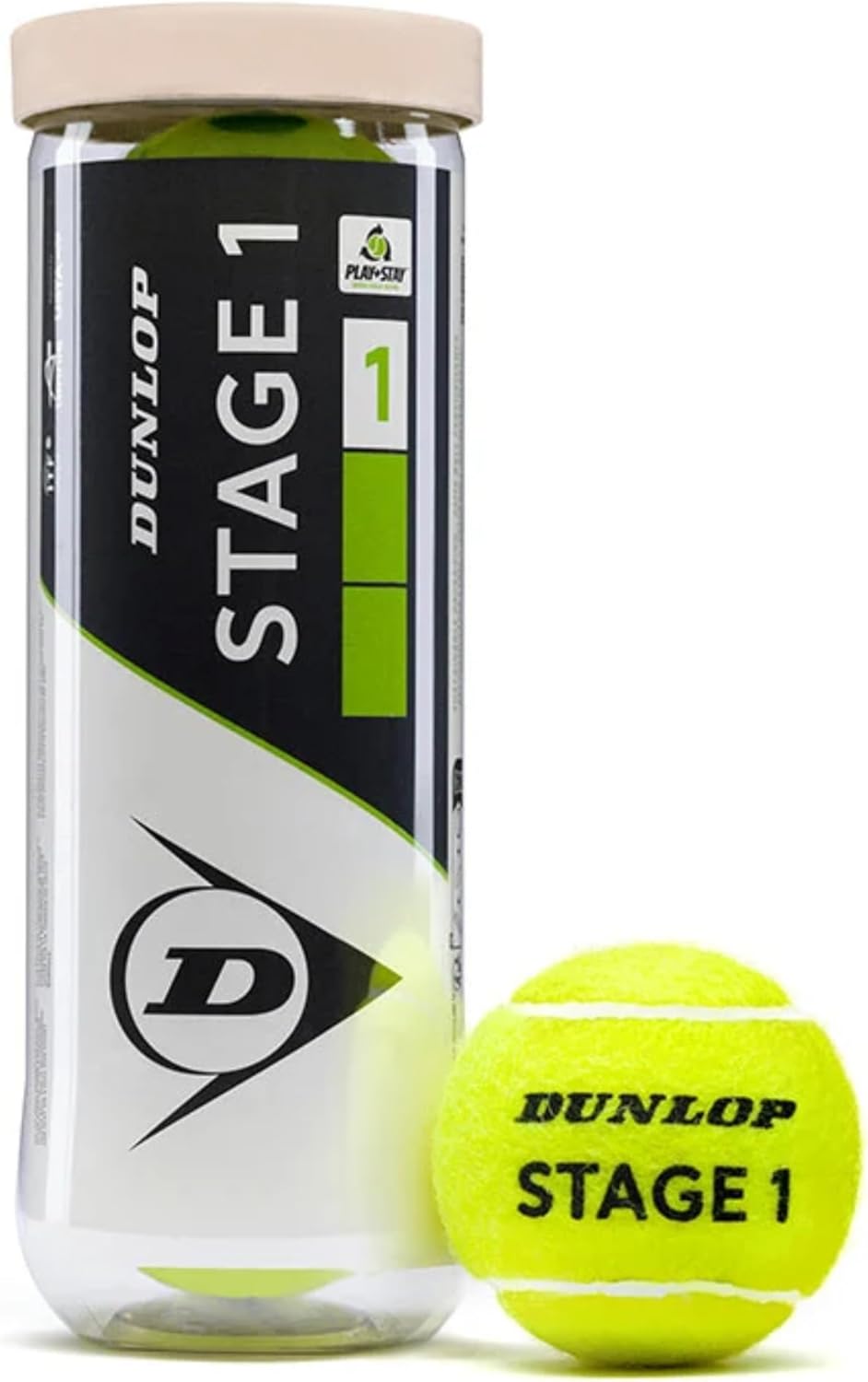Dunlop Low Compression Training Tennis Balls for Kids & Beginner Players