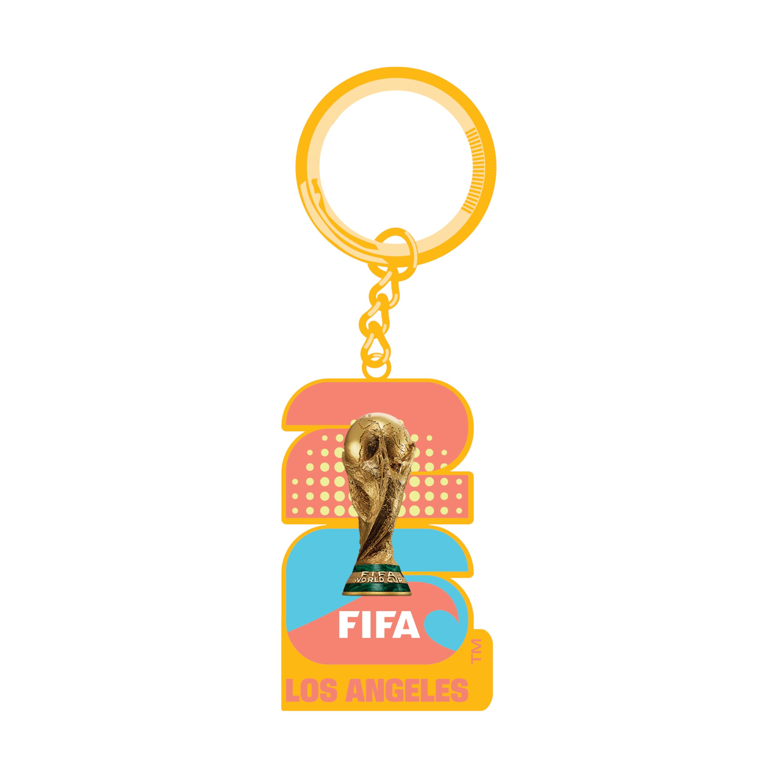 HONAV 2026 FIFA World Cup Los Angeles Host City Keychain – Officially Licensed, Collectible Gift for Fans, Durable Metal Ring for Keys, Backpacks