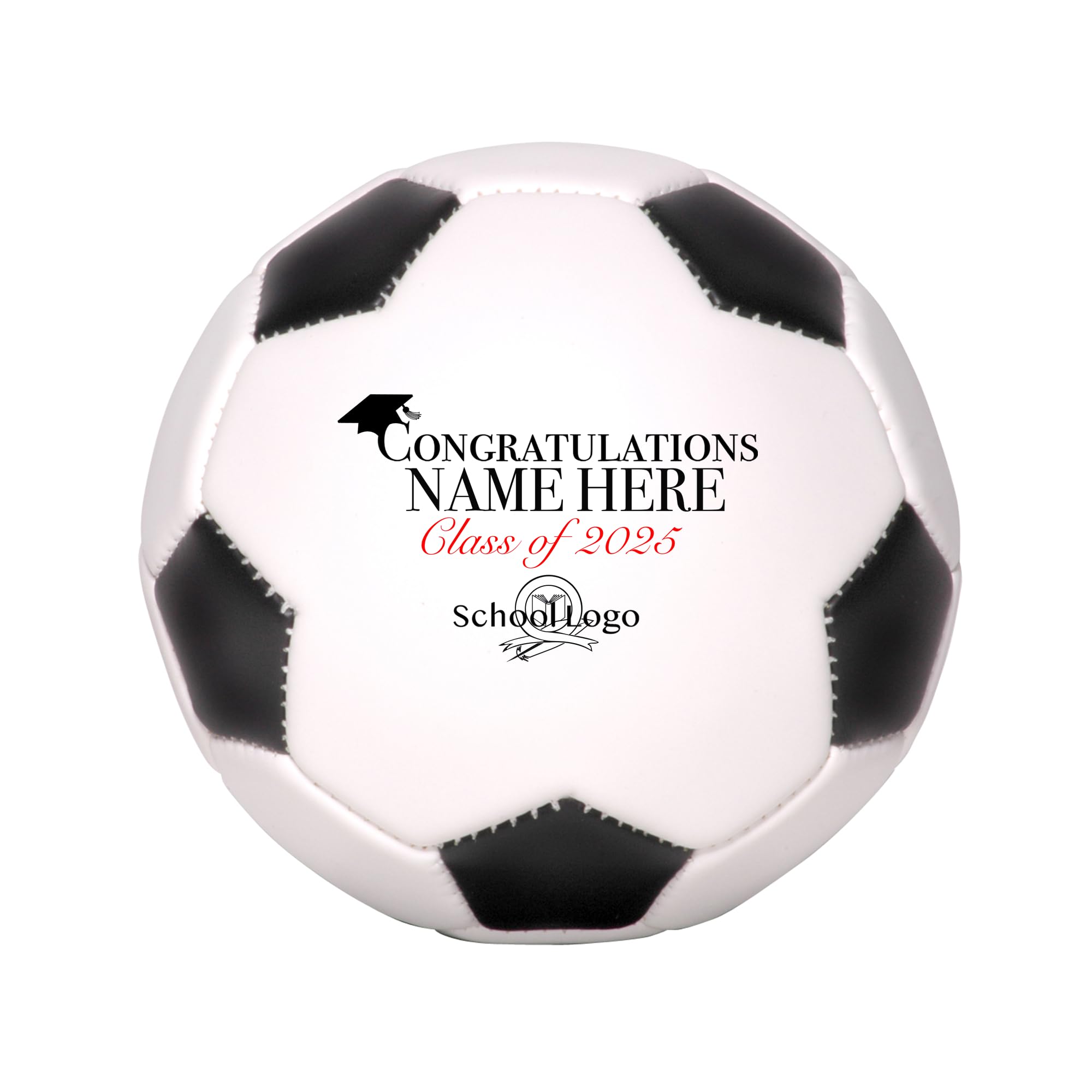 Custom Personalized Graduation Soccer Ball (Mini, with Base)