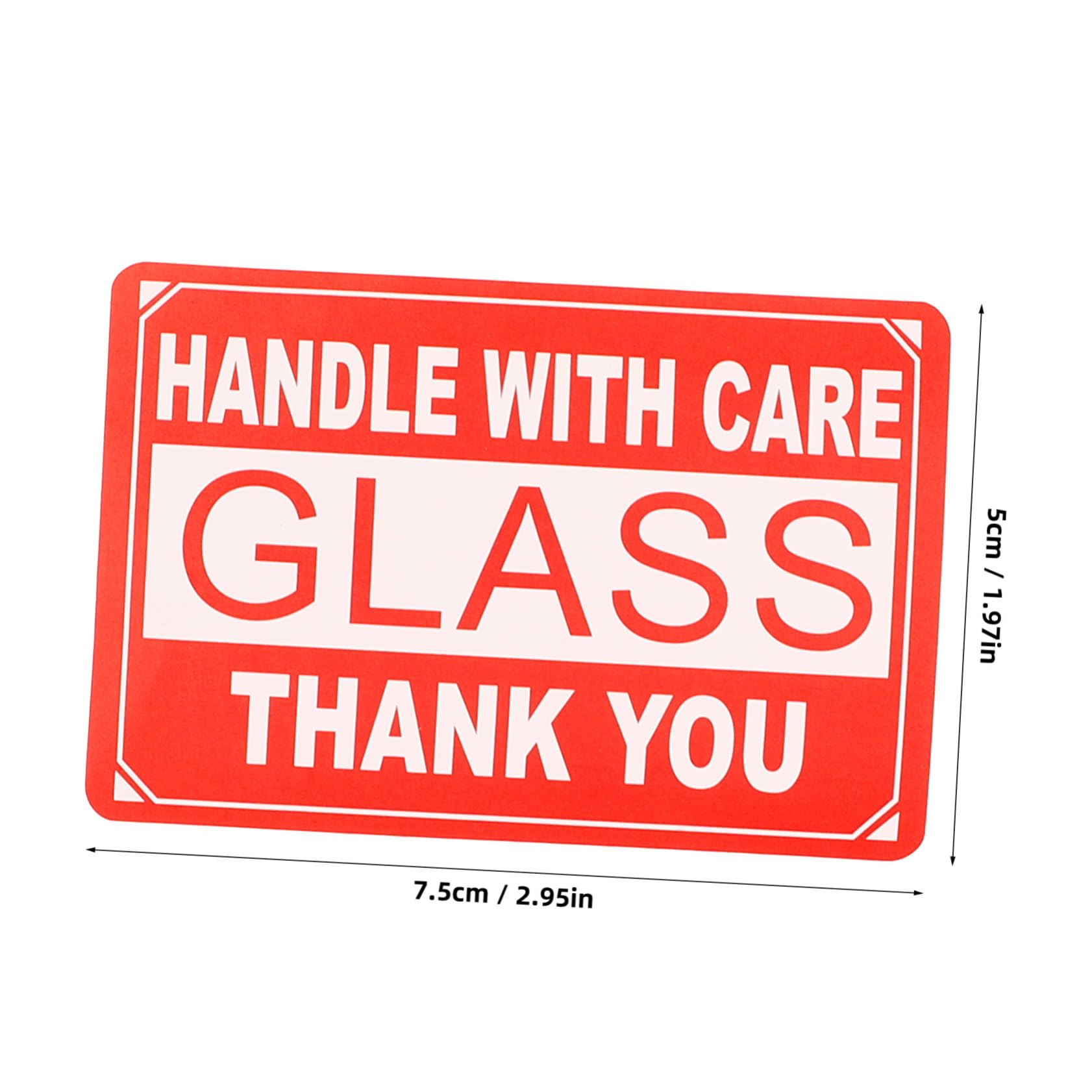 GLEAVI 4rotoli Etichette Adesive Fragili Stickers Di Per Imballaggio e Spedizione Facile Applicazione Resistente Per Protezione e Identificazione