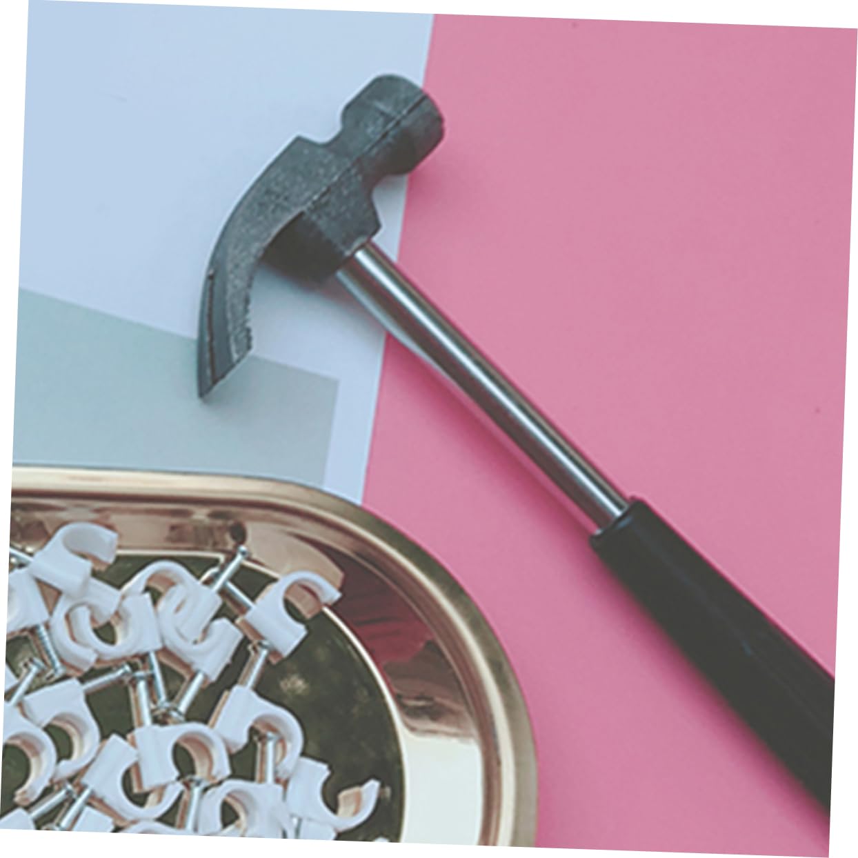 VILLCASE Essential Survival Gear: 6pcs Compact Camping Hammer Tent Stake Mallet Set for