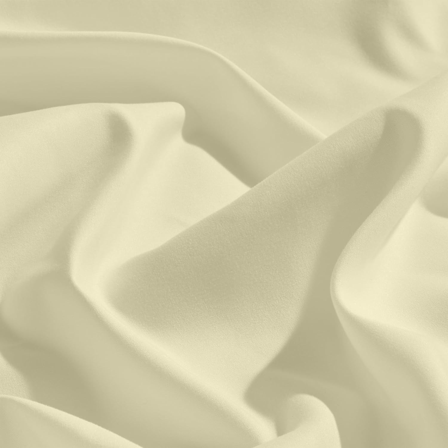Edmund Super King Bed Cotton Bedsheet (108x110 Inch) | Soft & Smooth 400 TC Egyptian Cotton Bedsheet Super King Bed with Pillow Cover | Machine Washable Breathable & Hypoallergenic | Ivory 3