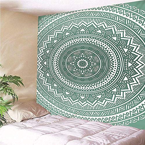 Toile imprimée mandala vert de qualité supérieure pour grand décor mural