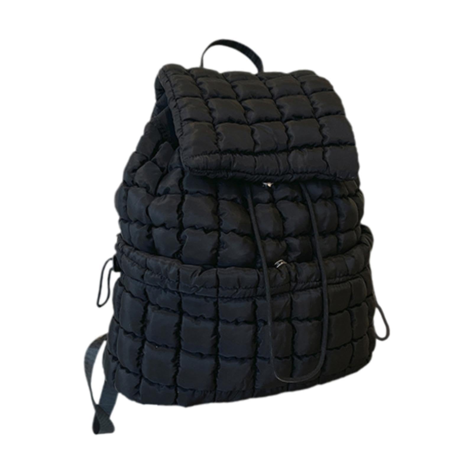 MERISHOPP Quilted Backpack Lightweight Laptop Soft Hiker Pack for Picnic Gym Umbrellas Black| Clothing, Shoes & Accessories|Womens Handbags & Bags-image-34
