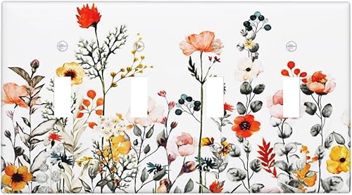 Miniatura 23 de Cubierta de Interruptor de Luz de Palanca de 1 Gang con Estampado de Bosque de Pinos Rústico Campestre, Cabaña Lodge Granero Bosque Forestal de