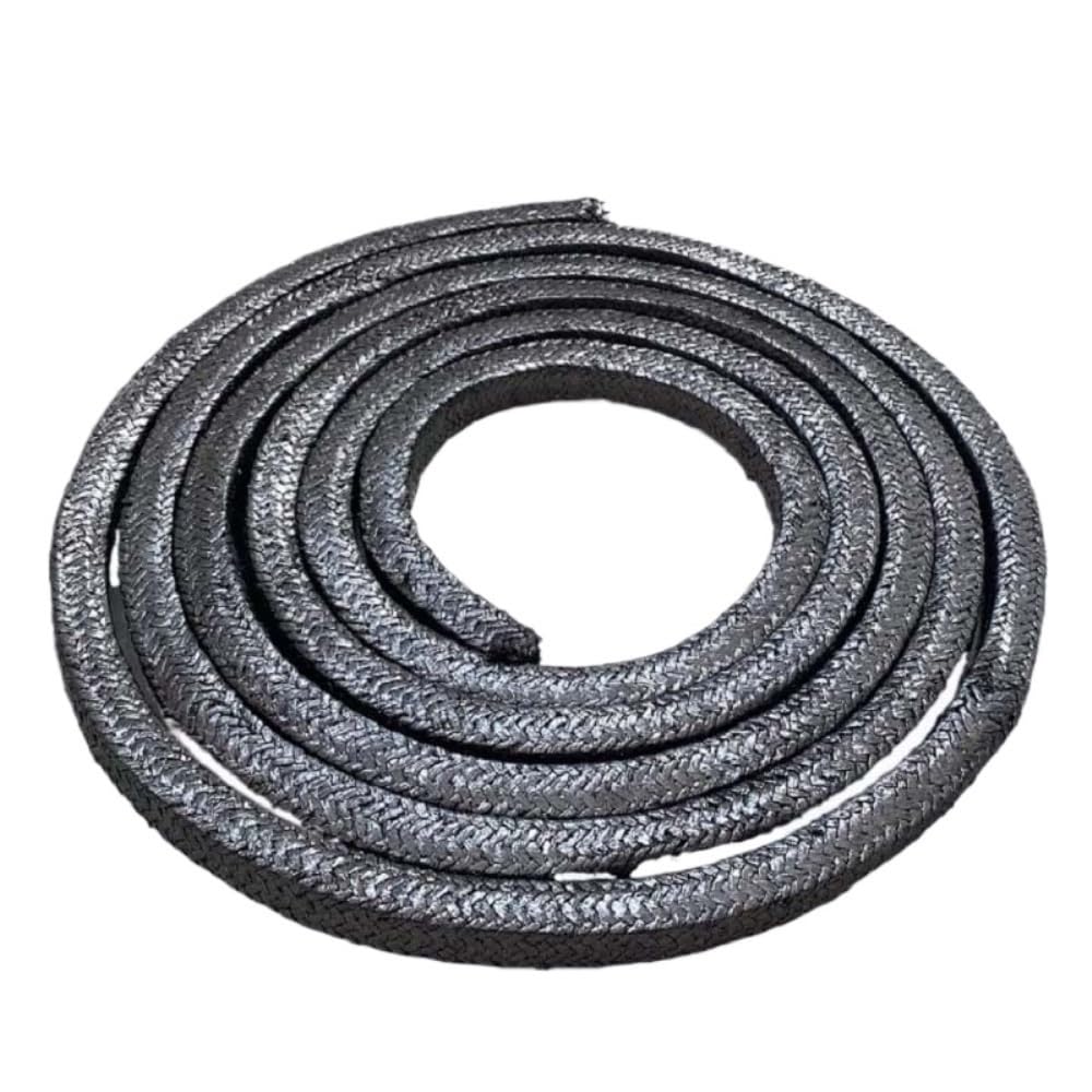 Corda in fibra di vetro per stufe, Guarnizione in fibra intrecciata Baderna in grafite a basso attrito, dimensioni multiple 4x4-12x12mm, 2m/5m | 5MX12MMX12MM