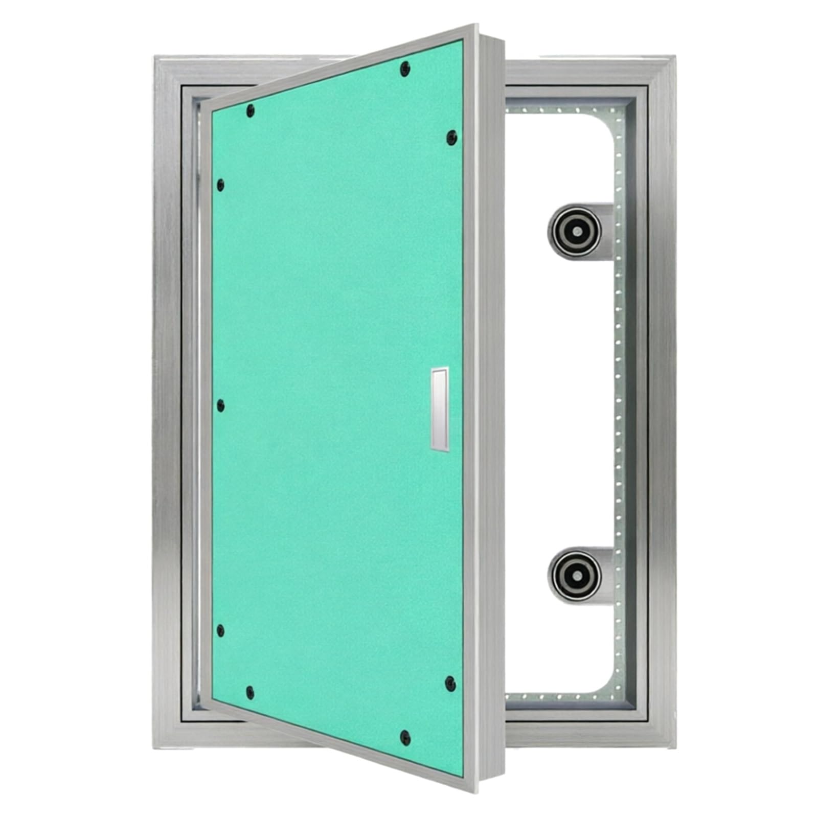 Aluminum Hidden Drywall Access Panel Flush Concealed Wall Access Door with Magnetic Silent Latch for Plumbing, AC Maintenance Inspection(40x80cm/16x32in)
