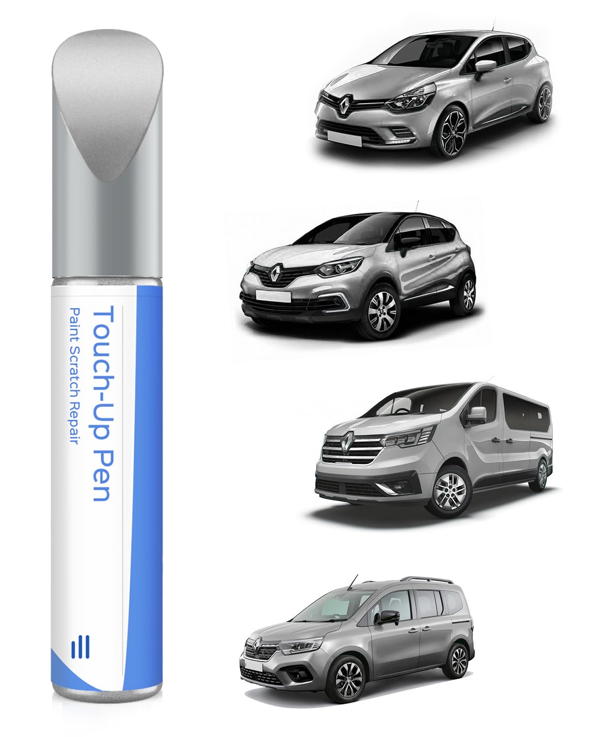 Pintura para retoques de Renault D69 Gris Platine metálico/gris platino metálico, coincidencia exacta, reparación de arañazos y desconchados