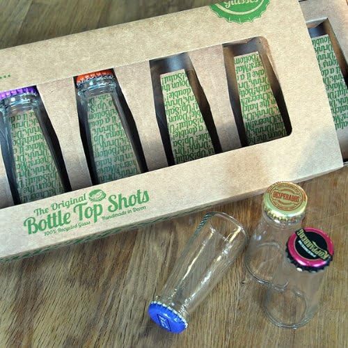 Quién es el vidrio reciclado de vidrio artesanal Bottle Top Shot