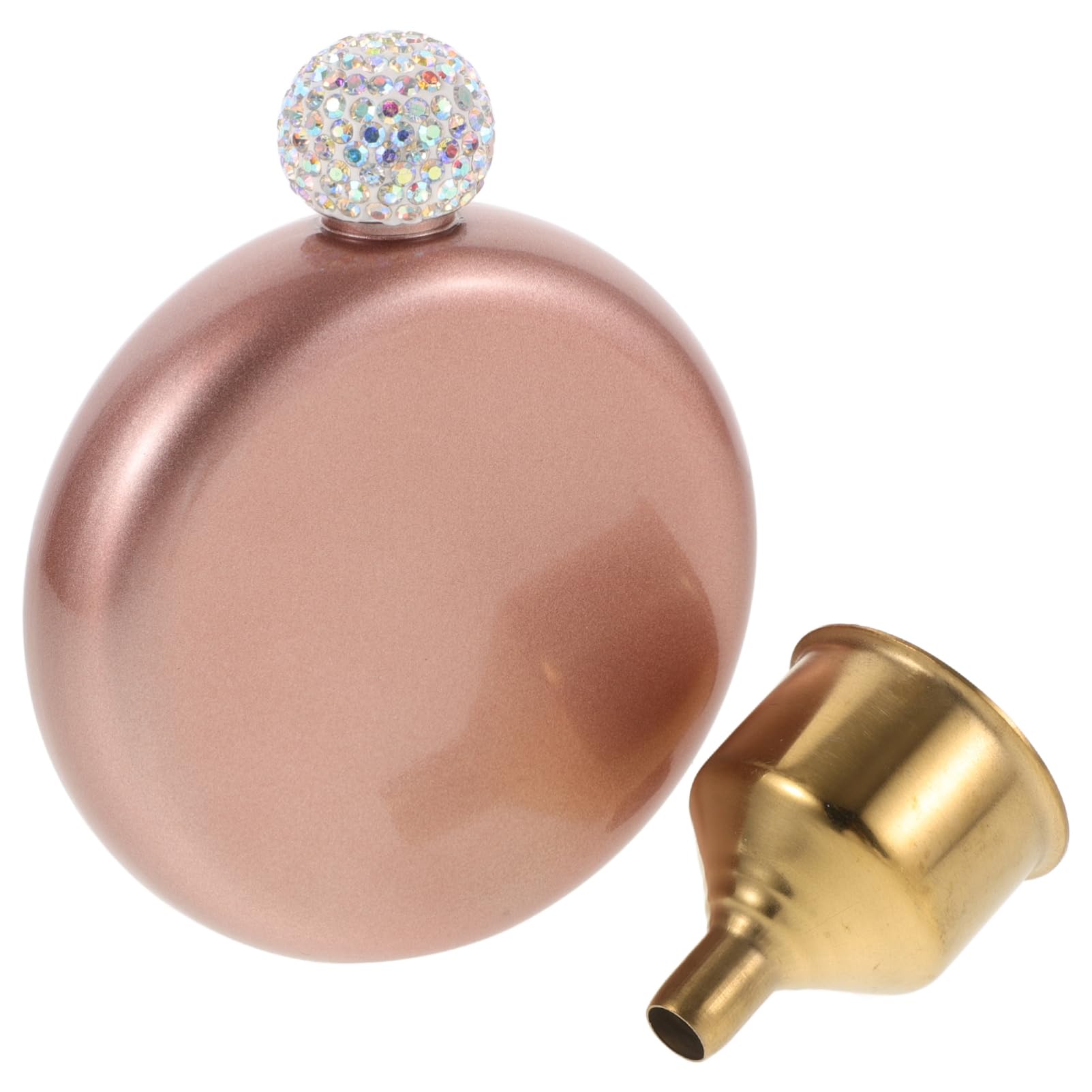 Flasque à vin pour femmes étanche avec strass brillants chic