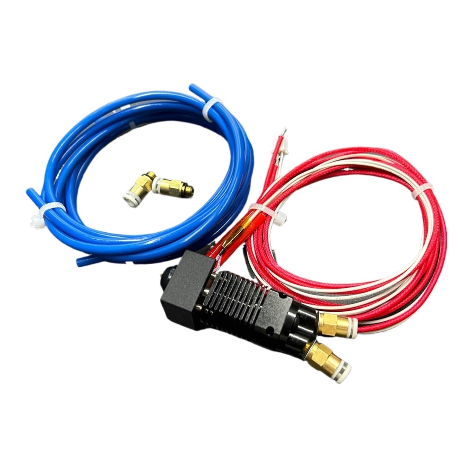 tianwandong Część drukarki ES-3D CR-10/Ender-3 2 w 1 wyjście dwukolorowa metalowa głowica hotend z głowicą J do drukowania kabli do części wytłaczarki CR-10/Ender 3(KIT,24V)