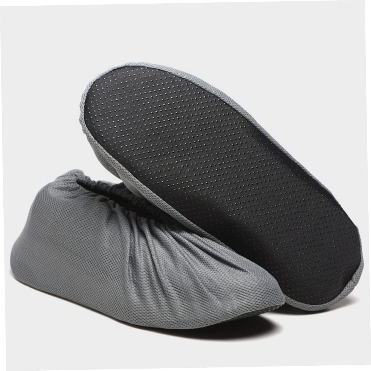 Unomor 3 Pairs Mesh Shoe Covers Reusable Non Slip Waterproof Breathable White Indoor Room