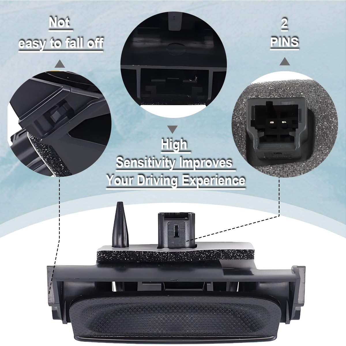 ZAMDOE 8726V7 Poignée de Coffre de hayon pour Citroën C4 Picasso 2006-2013 Grand Picasso 2006 2007 2008 2009 2010 2011 2012 2013 Pièces Rechange 6554.V5 Interrupteur déverrouillage hayon