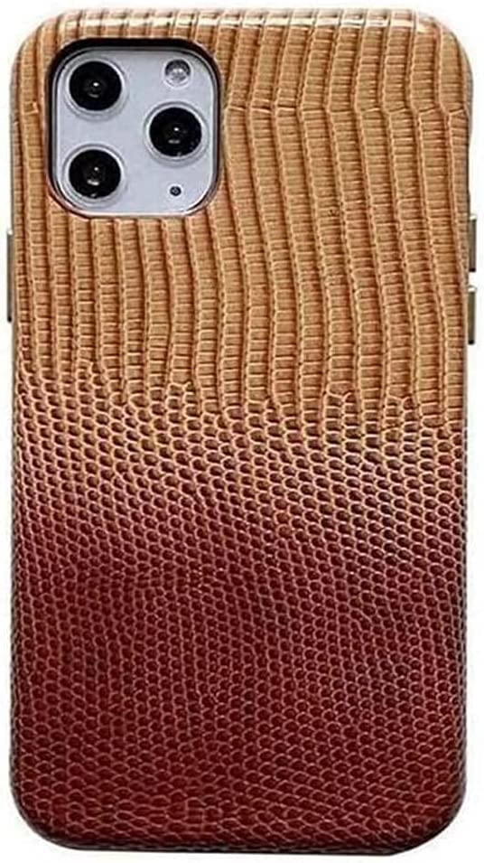 Coque iPhone 11 protection écran et appareil photo antichoc cuir marron floqué