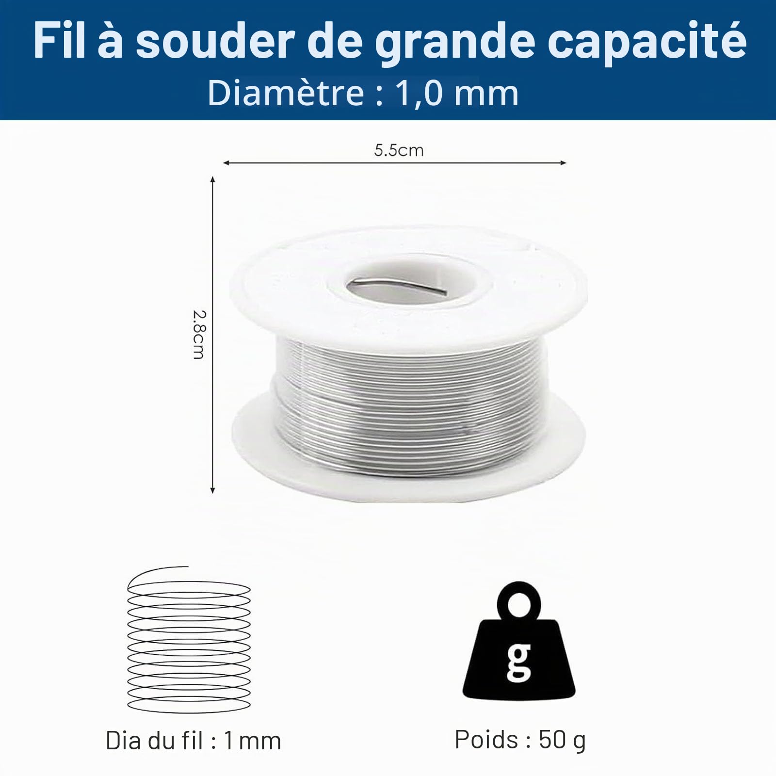 TPDL Fer à Souder Sans Fil Pour Bosch Professional 18 V Système GBA, 60 W, Température Réglable 51-480 °C, Avec Interrupteur ON/OFF, Support et Fil à Souder 50 g