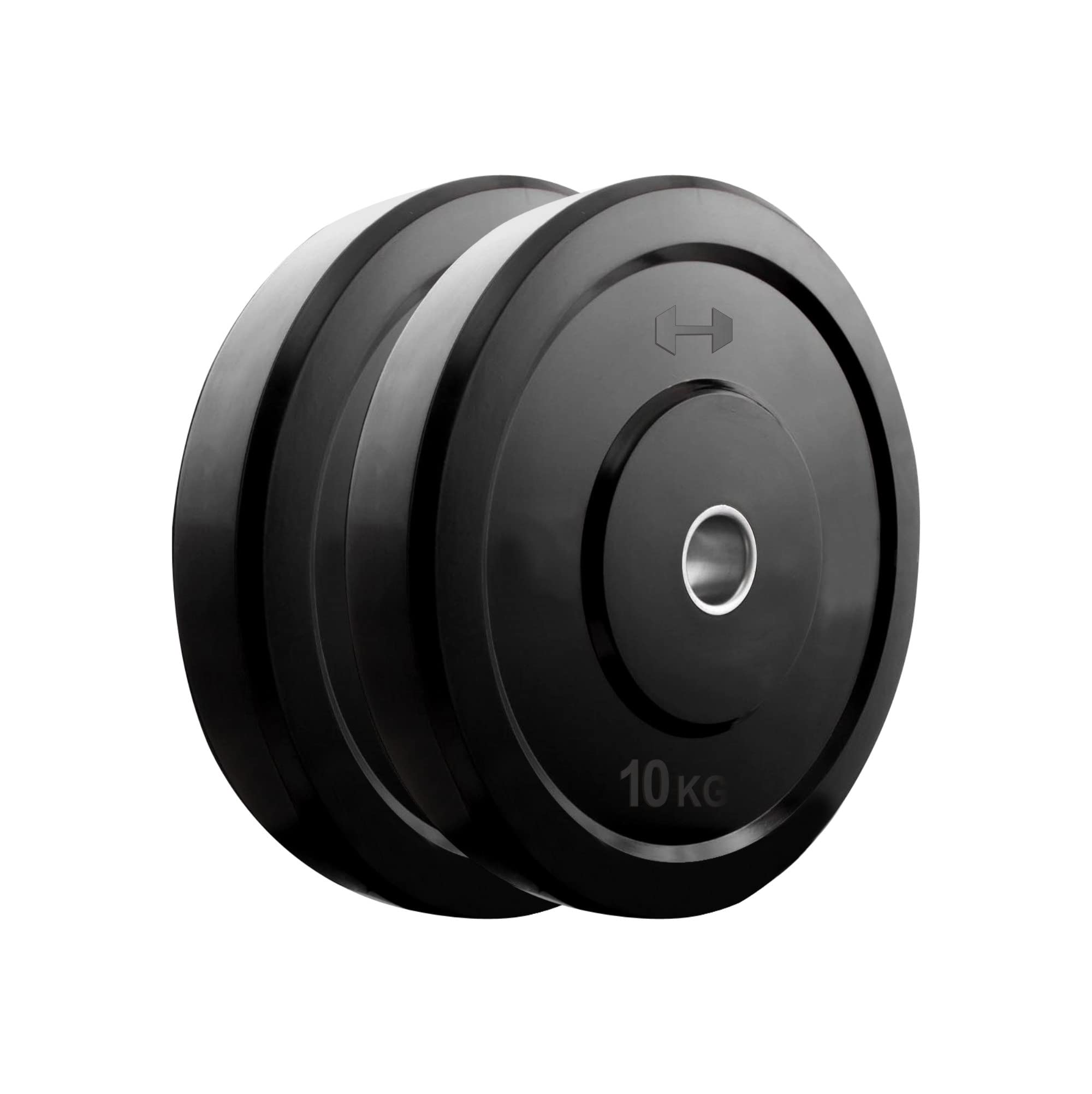 Kore RW Rubber Plate-SB-20KG (10 KG X 2) Weight Plate, Black