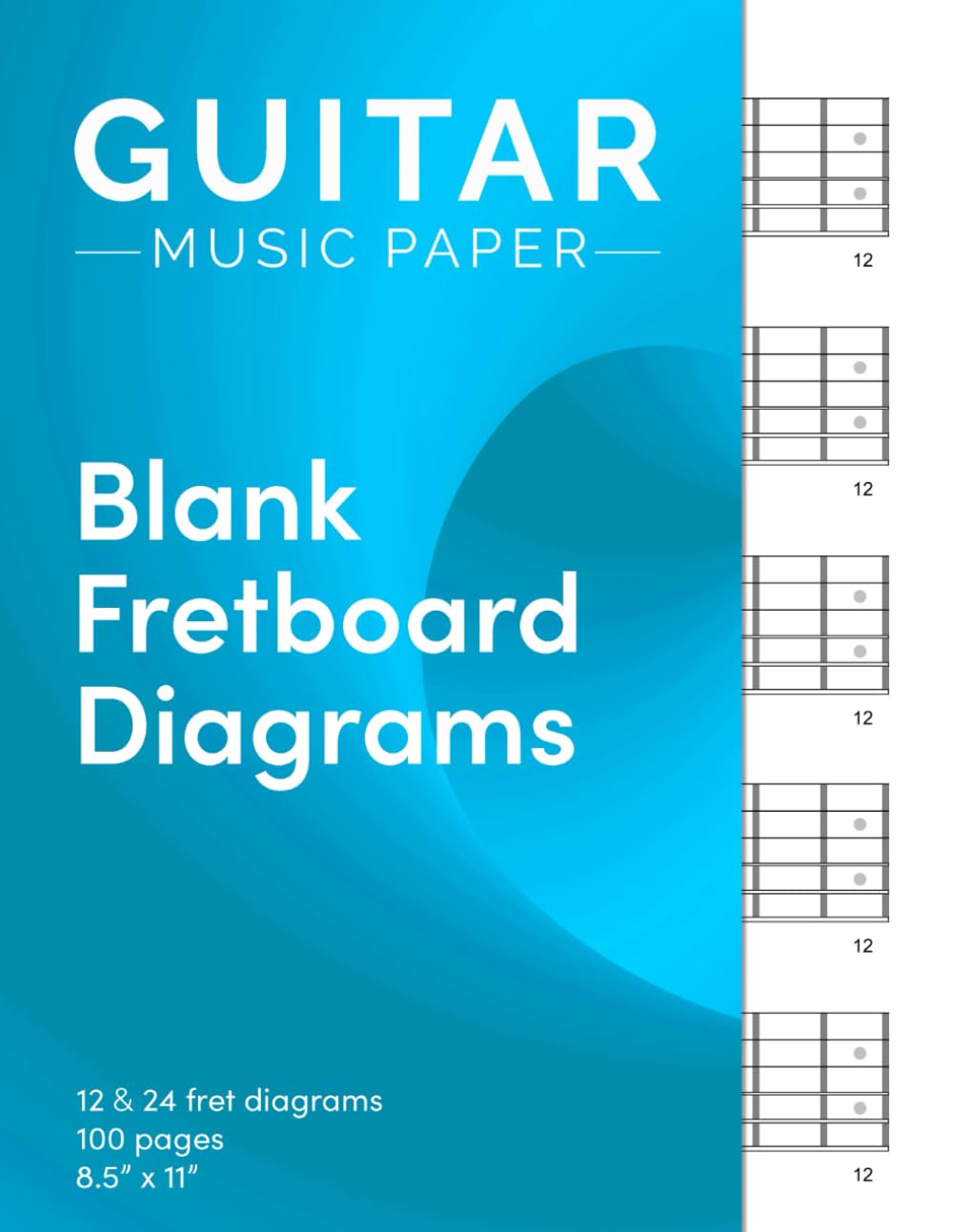 Guitar Music Paper - Blank Fretboard Diagrams