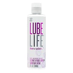 LubeLife Coconut Hybrid Lube Water Coconut Oil Personal Lubricant Smooth Skin-Safe Formula with Easy Clean for Privacy Toys