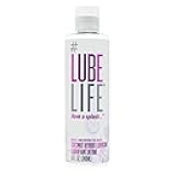 LubeLife Coconut Hybrid Lube –Water & Coconut Oil Personal Lubricant – Smooth, Skin-Safe Formula with Easy Clean for Privacy & Toys, 8 Fl Oz