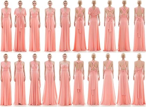 Miniatura 6 de IWEMEK Vestidos a juego para mamá e hija, trajes a juego para mujeres y niñas, convertible, multidirección, vestido de boda