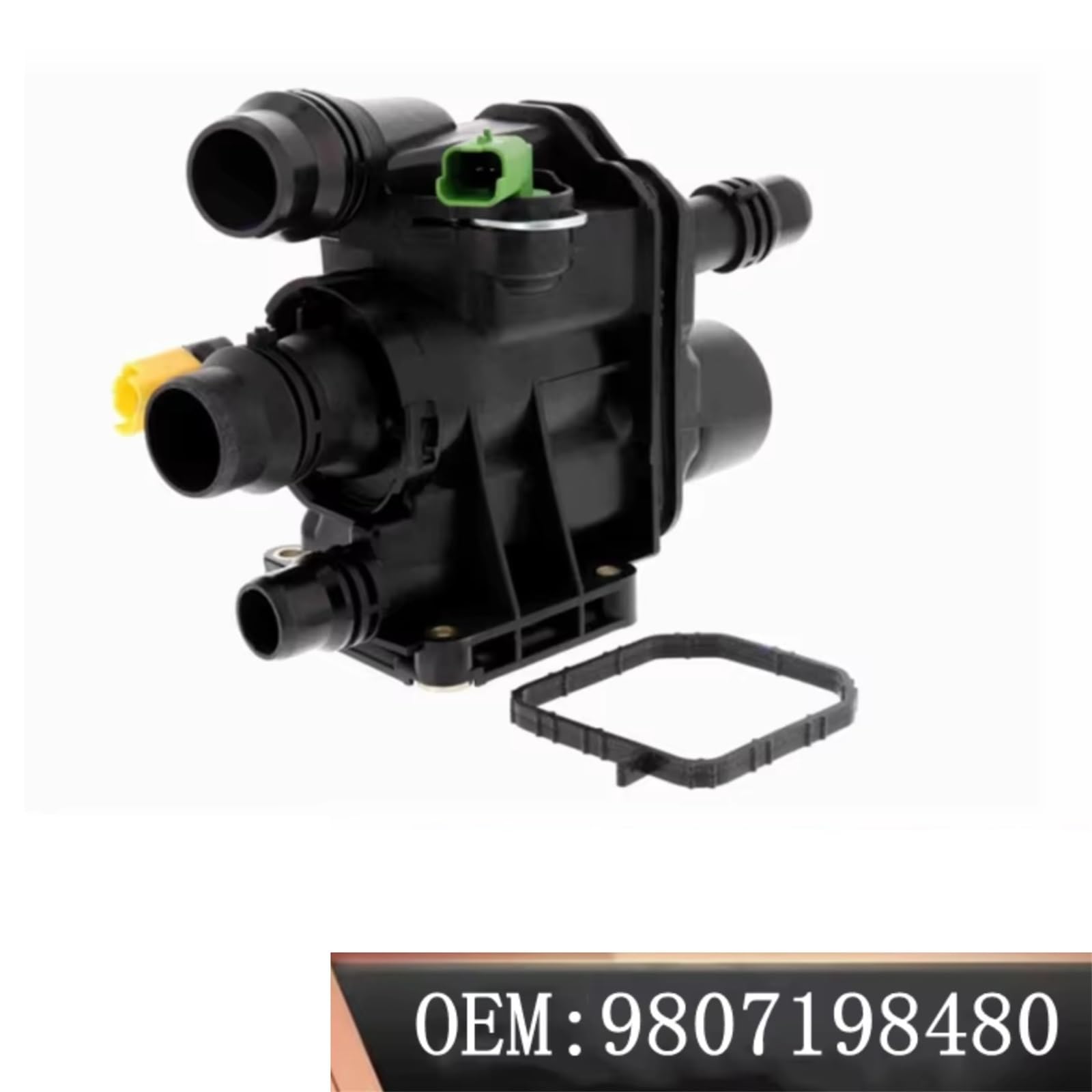 Alloggiamento termostato Liquido di Raffreddamento Auto Motore 9807198480 9807119880 Compatibile con Peugeot per 208 308