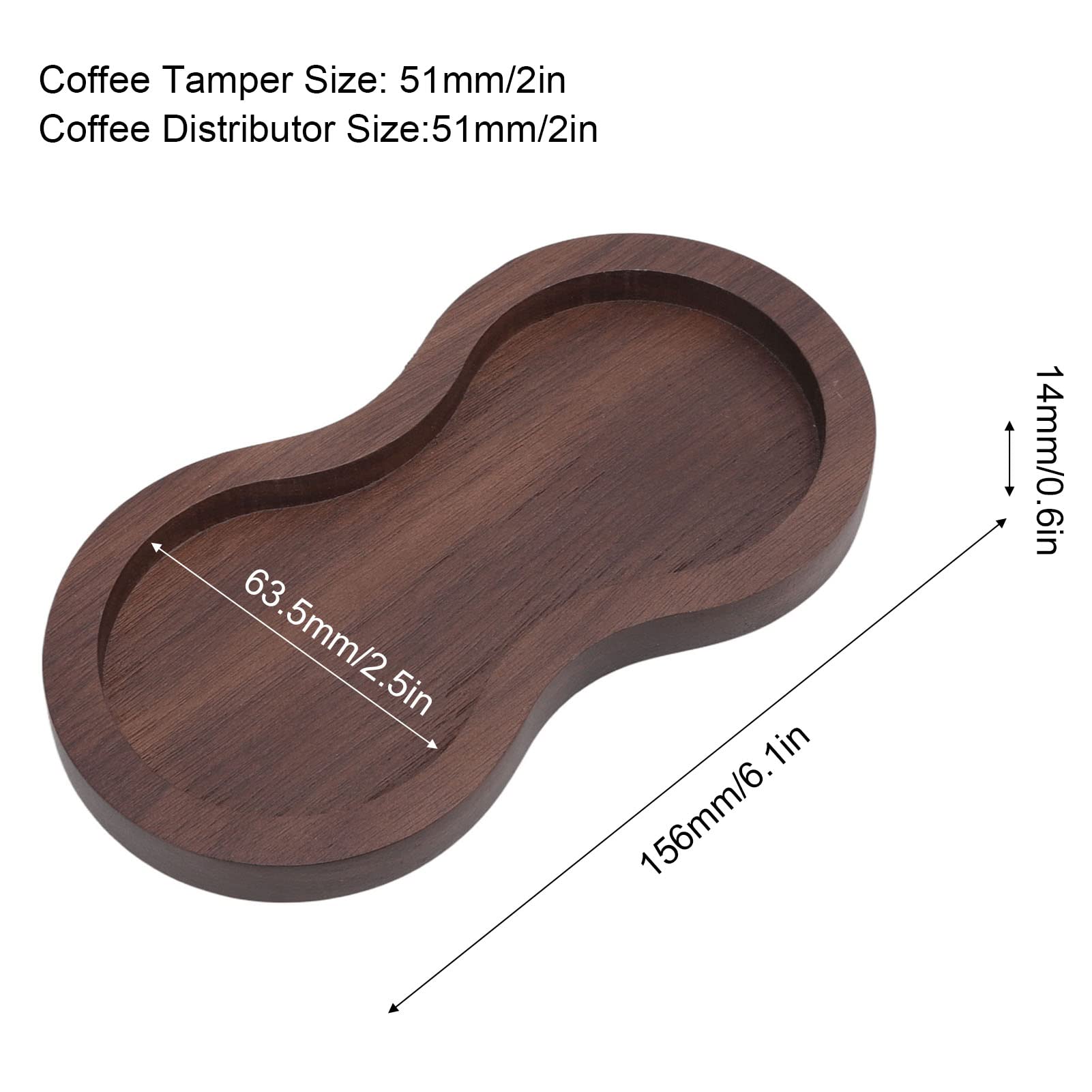 Distributore di Caffè con Manico in Noce (51 mm/2 pollici)