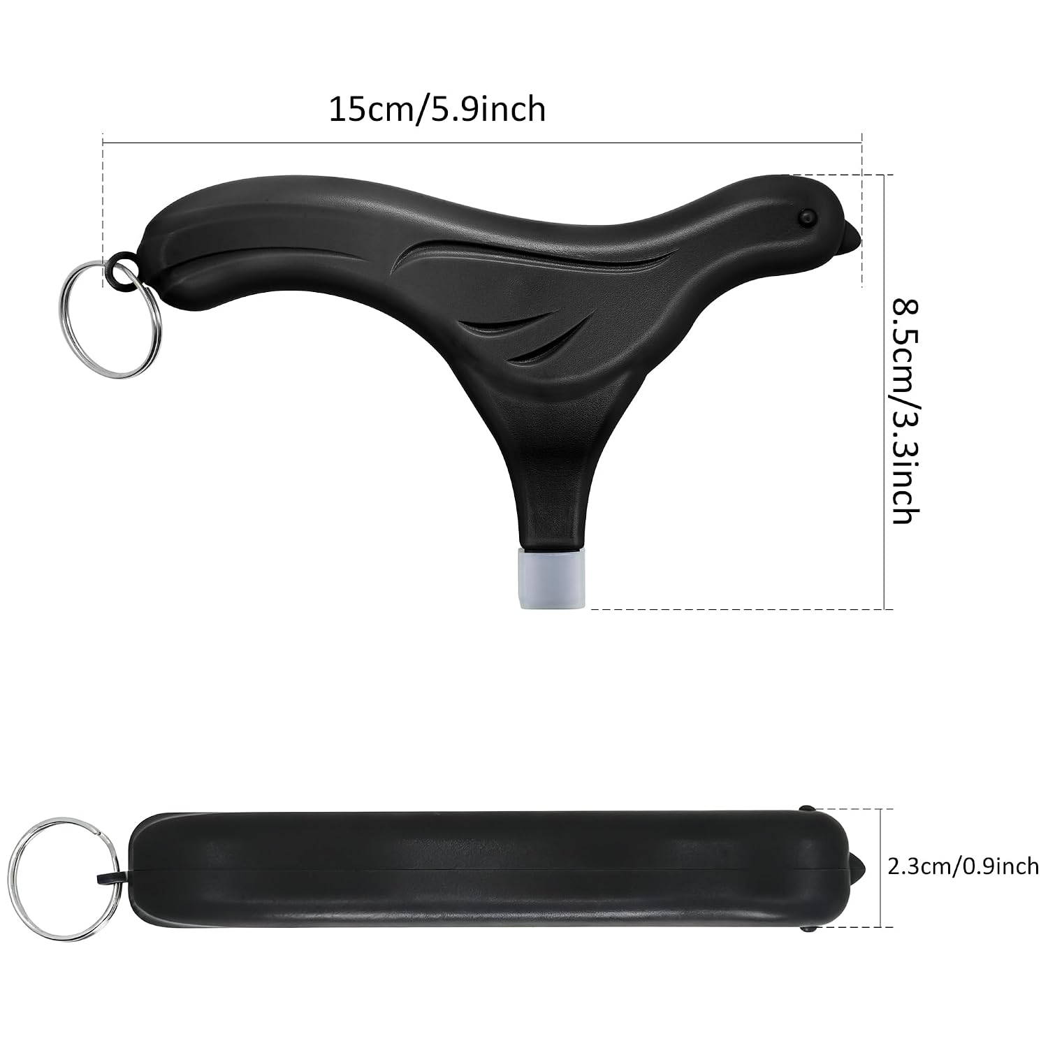 Buckle Release Tool - Compatible with Baby Car Seat, Stroller, Vehicle Buckle & Other Push Button Device - Easy Buckle Release Aid for Arthritis, Long Nails & Elderly (Pack of 2) (Black)