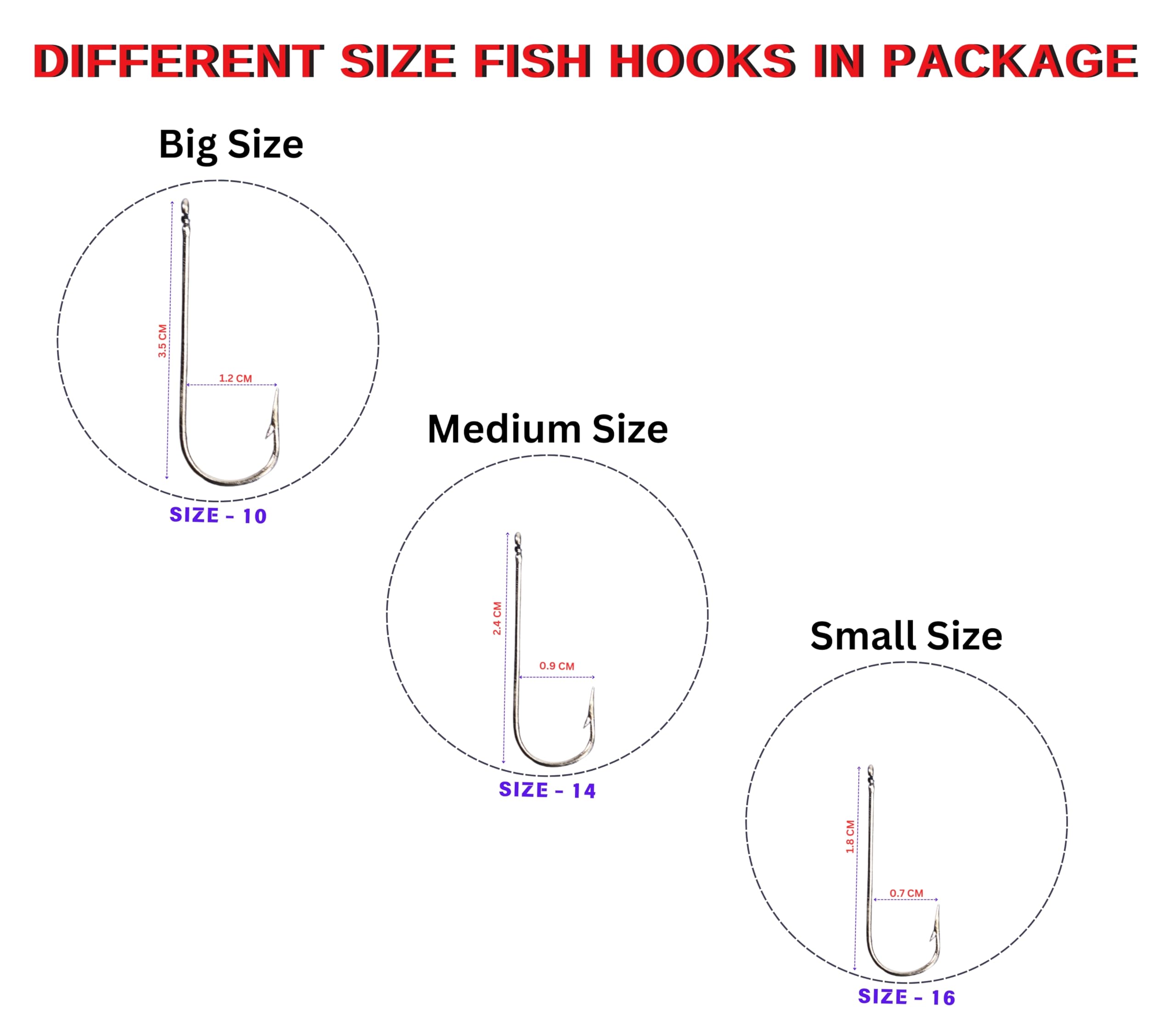 Fishing Hooks Assorted Sizes 150 Pcs 3 Sizes Set Fish | Desertcart Fiji Fishing Hooks Assorted Sizes 150 Pcs 3 Sizes Set Fish | Desertcart Fiji