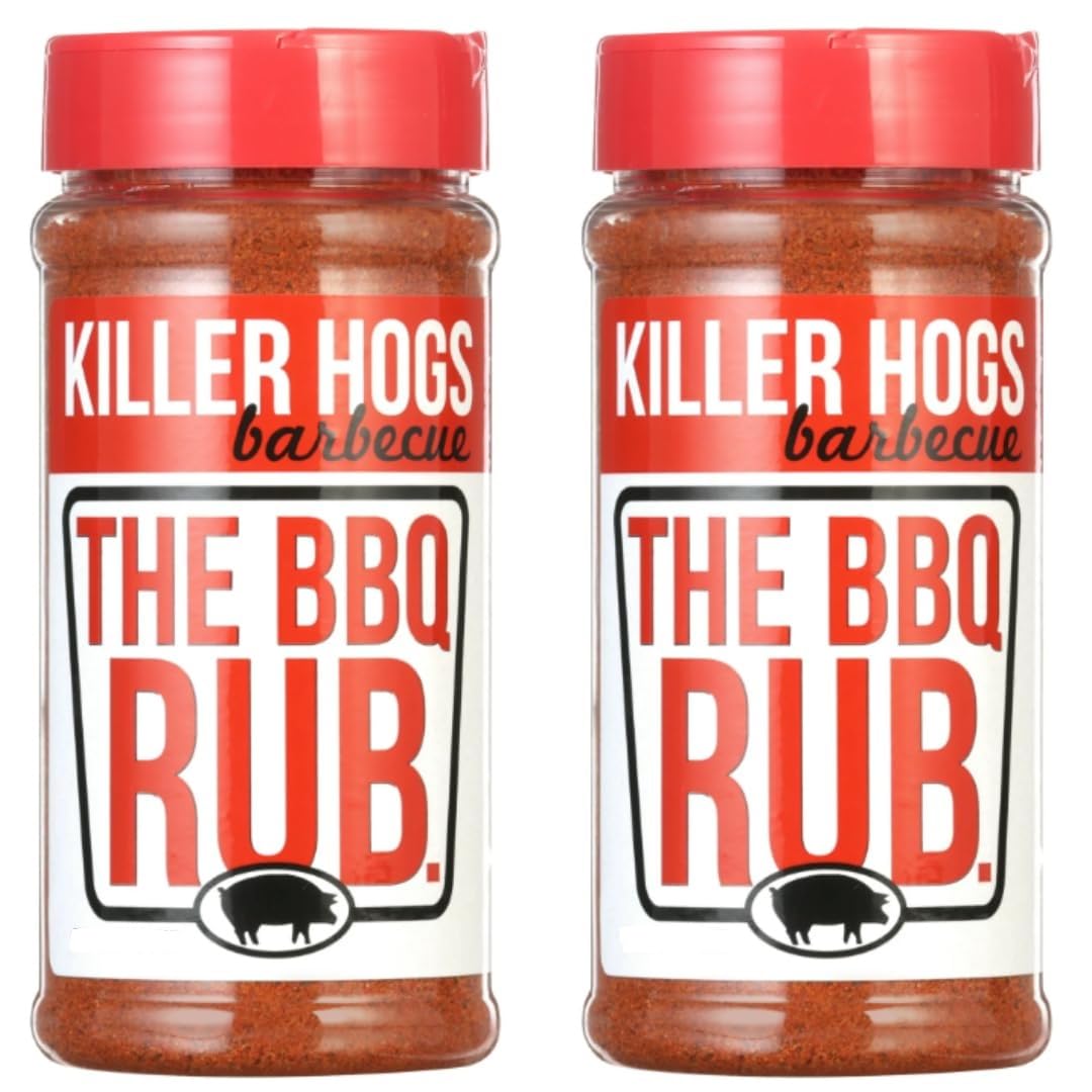 Killer Hogs BBQ Rub Seasoning for Beef, Steak, Burgers, Pork, 11 oz (Pack of 2)