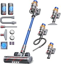 Fieety Battery Vacuum Cleaner with 2 Batteries, 130 Min/50 Kpa/600 W Vacuum Cleaner…