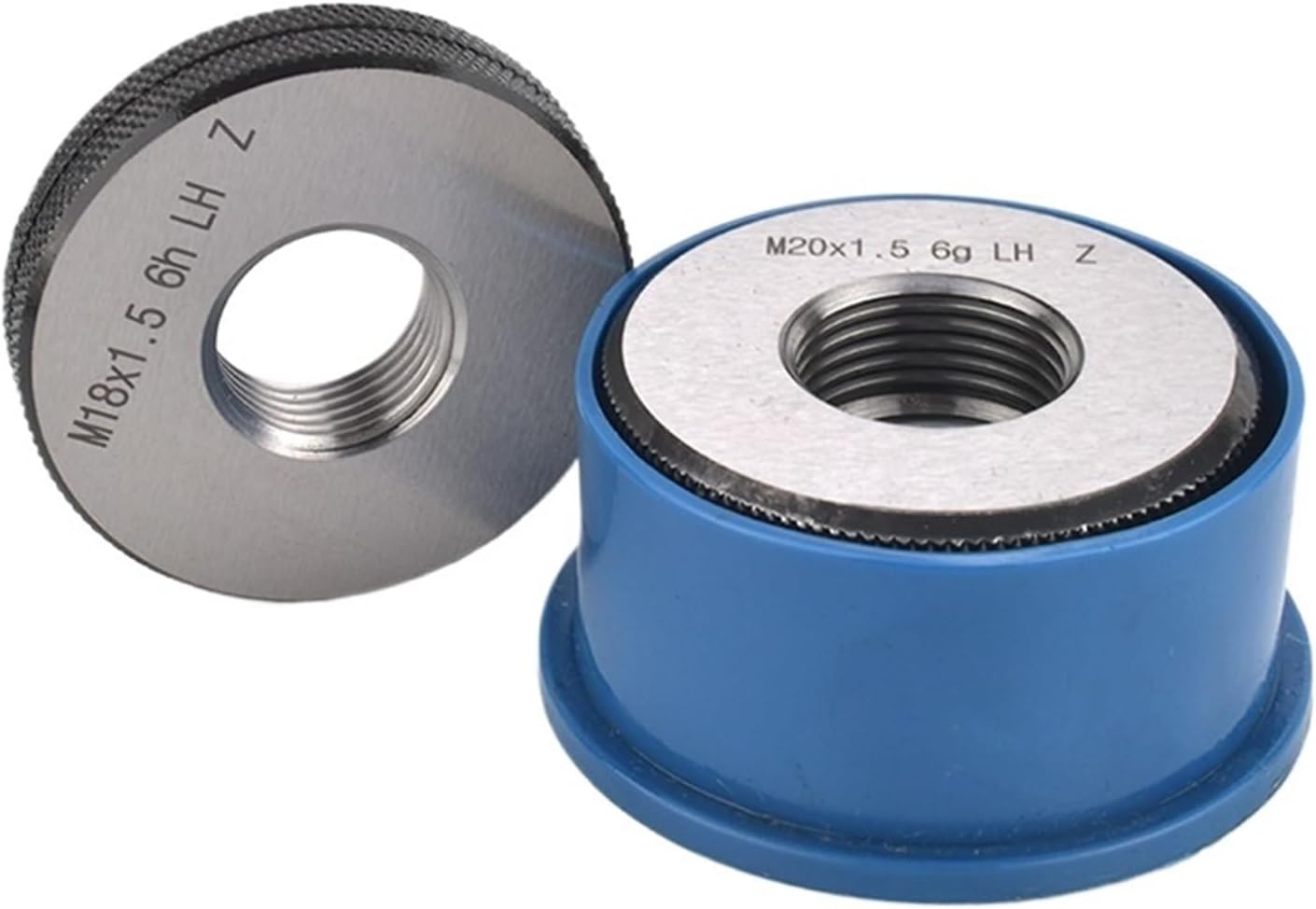1SET(1*GO+1*NOGO) 6g left hand M56-M60 Standard Metric Fine Left Tooth Thread Ring Gauge Measure Tool M56 M57 M58 M59 M60(M58X1.5-LH T Z)